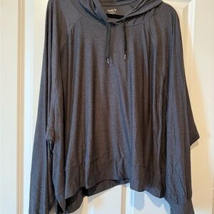 Old Navy CloudMotion Gray Hooded Long Sleeve Top
